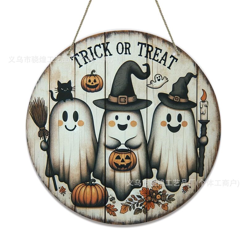 Halloween Door Sign Halloween Front Door Welcome Sign Ghost Pumpkin Door Hanger Vintage Trick or Treat Halloween Door Sign Halloween Front Door Welcome Sign Ghost Pumpkin Door Hanger Vintage Trick or Treat