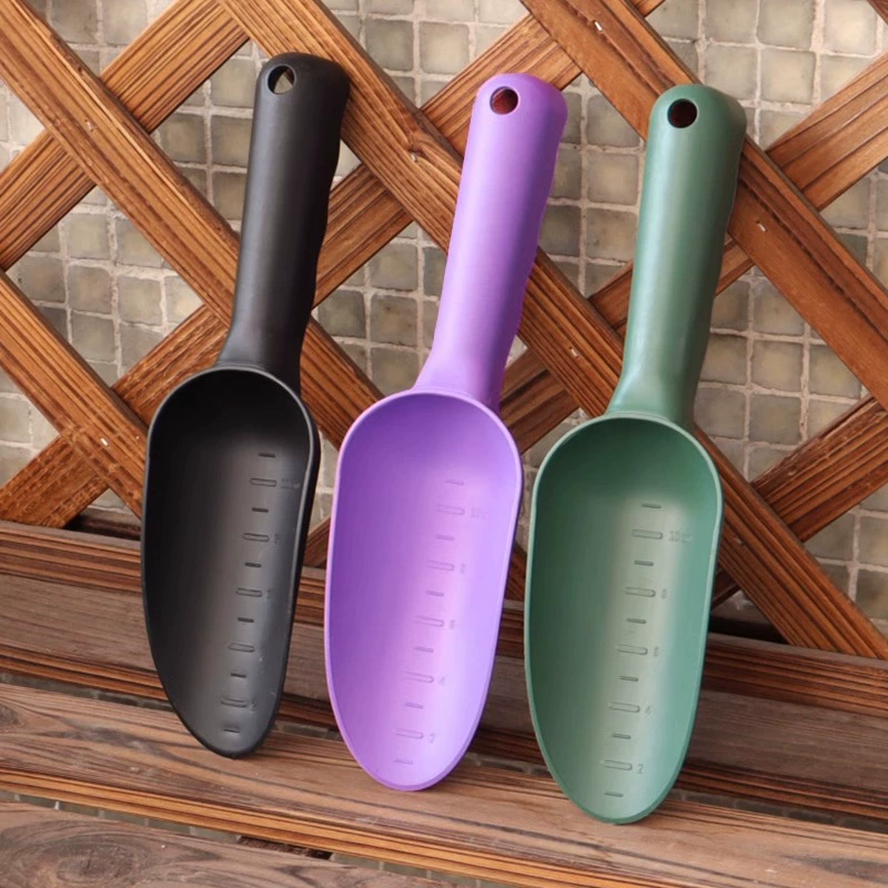 Пластиковая лопатка, утолщенная для работы с почвой для суккулентов, совок для кошачьего наполнителя, садовый инструмент для рыхления почвы, копания песка и грунта, а также для посадки цветов.