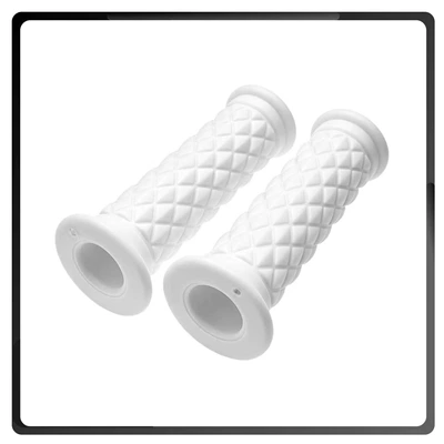 Vintage Universal Handlebar Grip for Motorcycle Handle Cover - 22mm-white