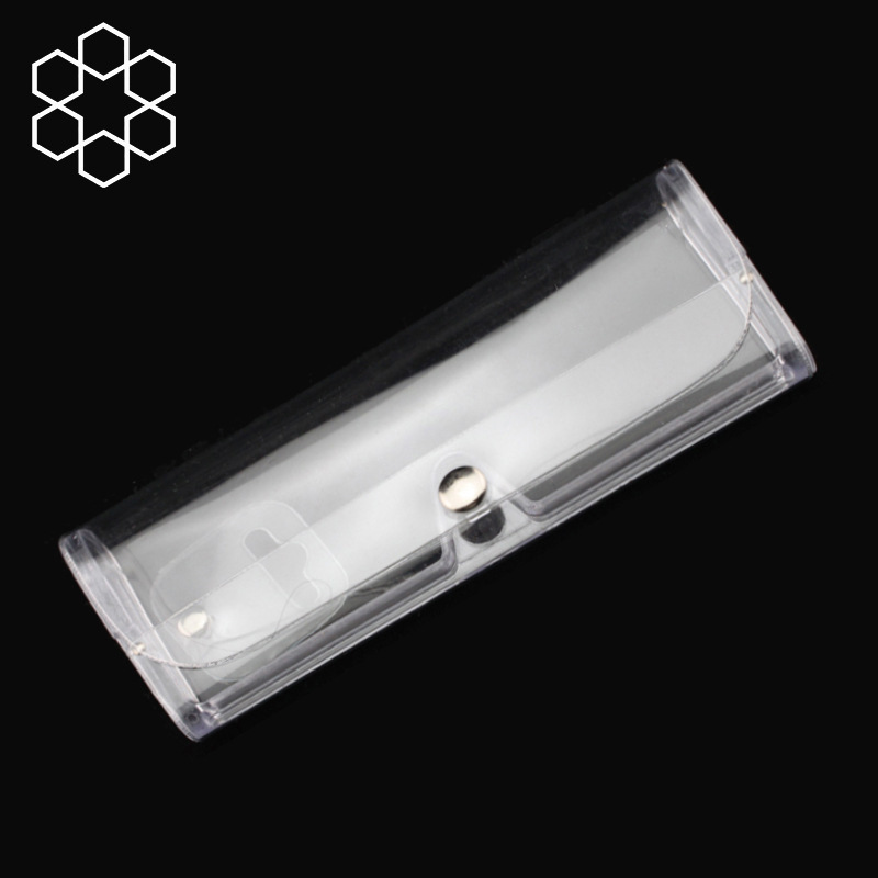 Supply PVC clip box transparent AC hard bracket flat box metal button clip mirror box large quantity can be added hook