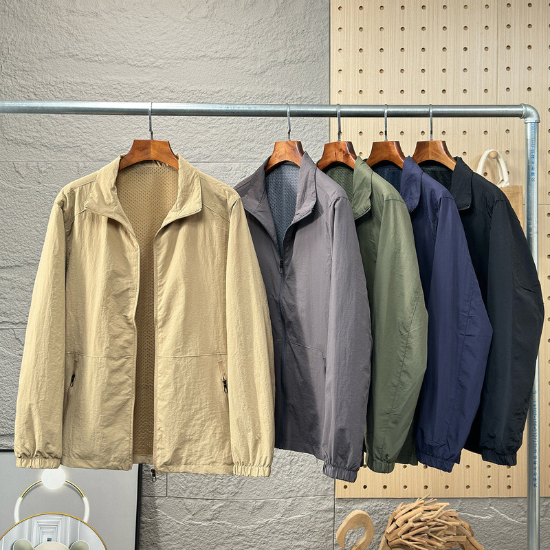 Niao Series Lightweight Multi-Color Outdoor Thin Stand-Collar Jacket for Men, Windproof and Breathable, Autumn Fashion Casual Sports Coat Niao Series Lightweight Multi-Color Outdoor Thin Stand-Collar Jacket for Men, Windproof and Breathable, Autumn Fashion Casual Sports Coat