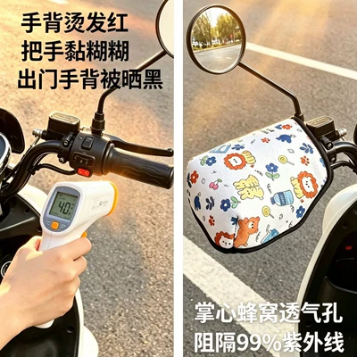 Electric vehicle sun protection: Handlehold cover