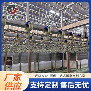 定点杀鸡屠宰流水线 淘汰蛋鸡屠宰成套设备 鸡鸭鹅宰杀烫毛去毛机