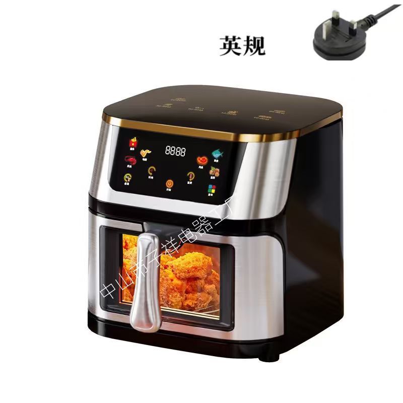 跨境可视空气炸锅家用大容量多功能触摸式不锈钢电炸锅Air fryer|undefined