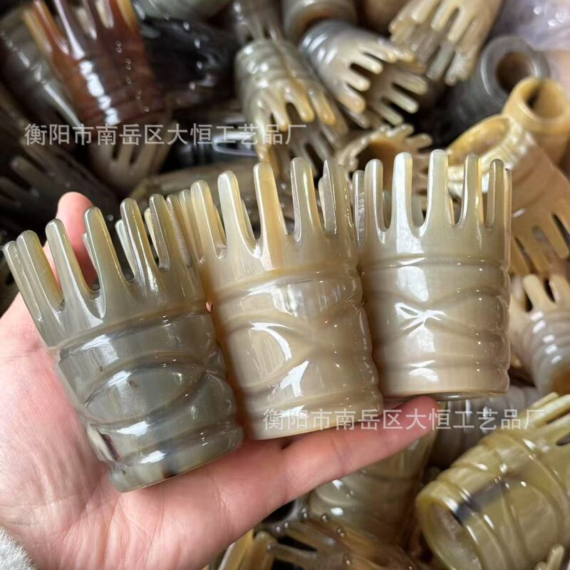 卸売り牛角洗髪櫛幅歯円筒櫛部頭治療櫛頭皮マッサージ角櫛牛角櫛|undefined