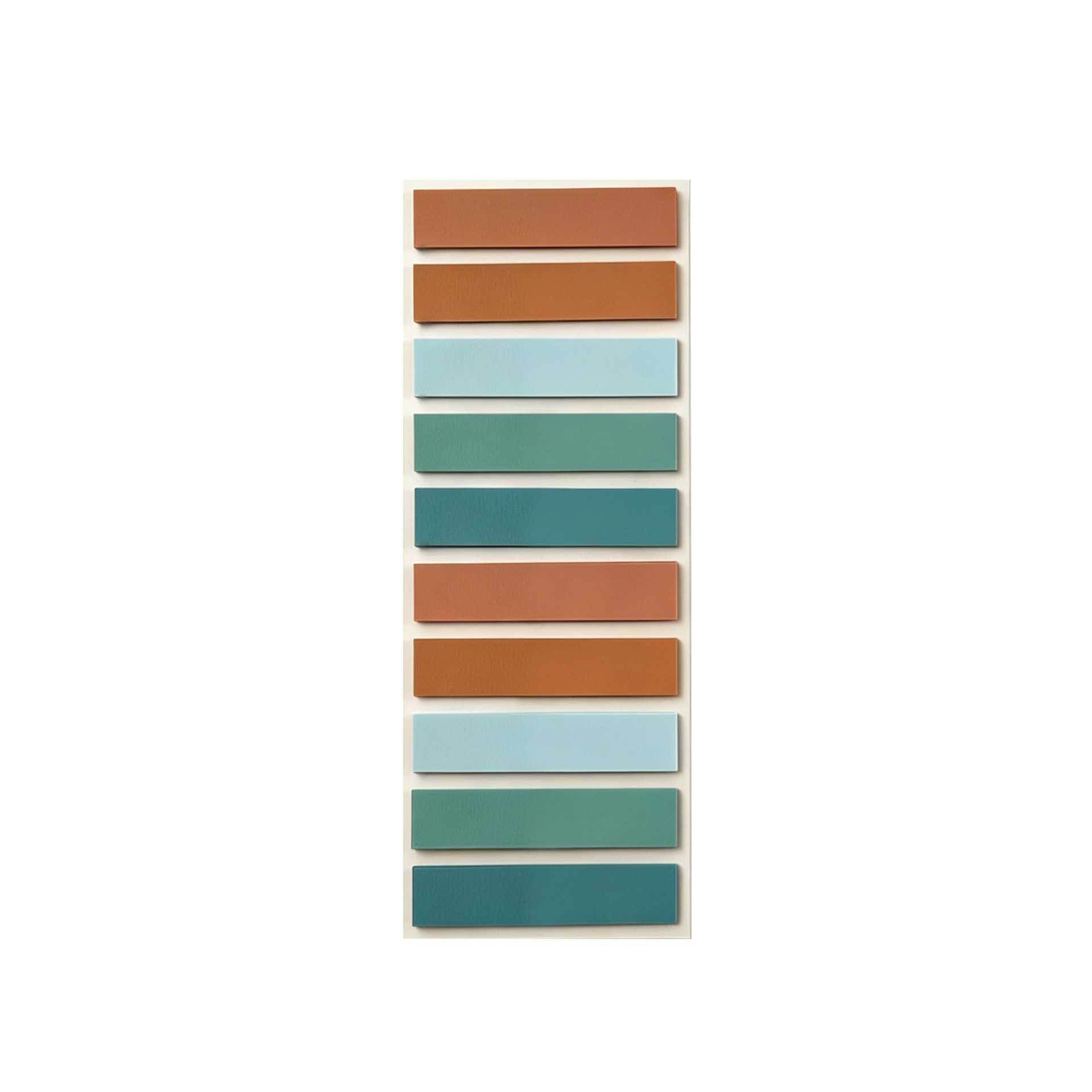 Notas adhesivas transparentes extraíbles de 10 colores, notas adhesivas impermeables para estudiantes, pegatinas de índice de colores Morandi de secado rápido, impermeables y de secado rápido