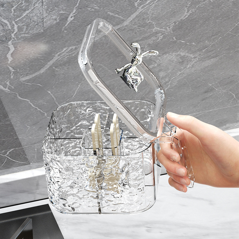 Caja de condimento hogar cocina encimera de alta gama integrada multi-rejilla combinación conjunto sal MSG condimento tarro caja de almacenamiento