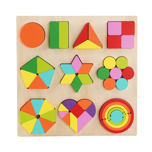 Young children's geometric shape modeling cognitive matching board baby digital enlightenment equal parts learning educational early education toys