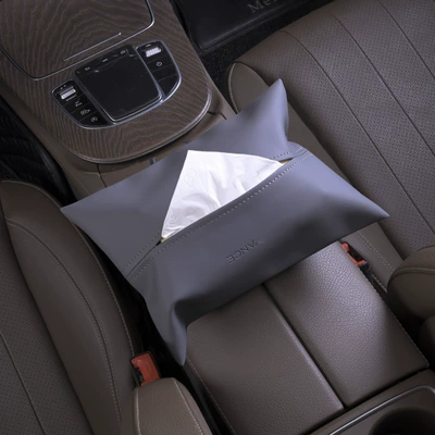 Car tissue box/set Car Creative Paper Box Hanging - gray