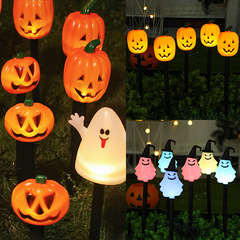 国境を越えた新型ハロウィーンカボチャ床ランプ屋外防水太陽エネルギー装飾ランプ庭園配置雰囲気ランプ列