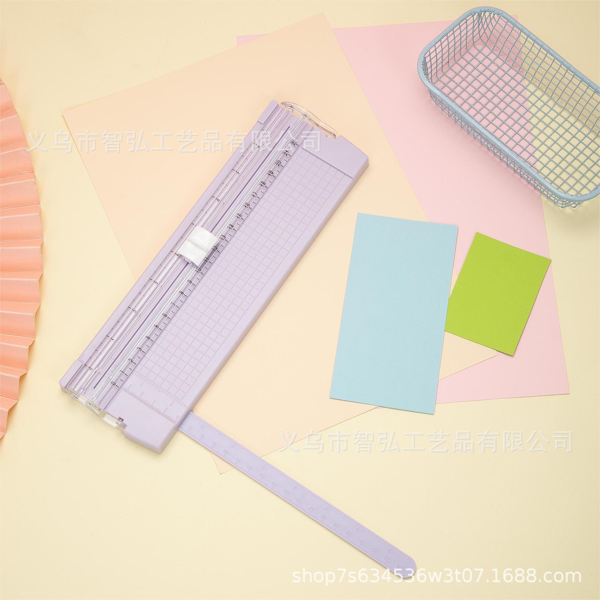 Cortador de papel portátil A5 bidireccional, herramienta para fotos, manualidades y oficina escolar