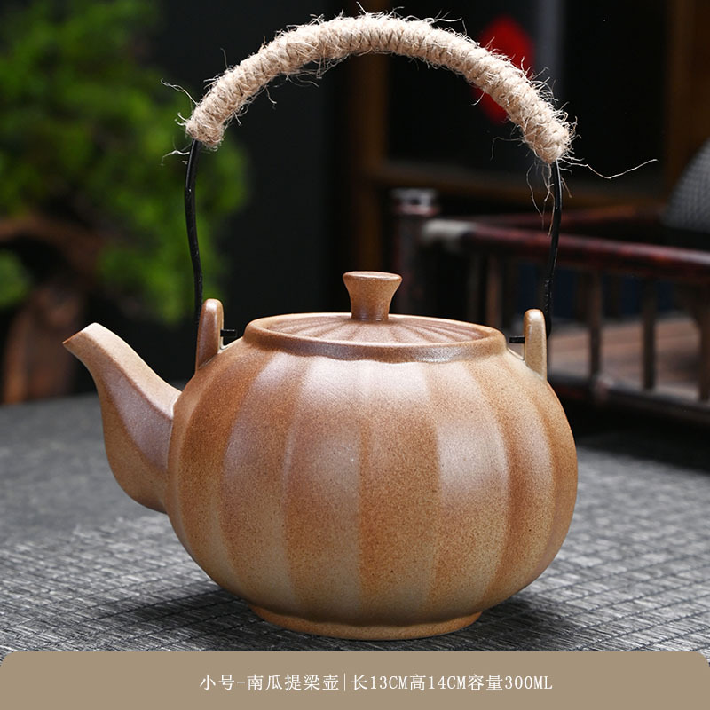 Stove boiling tea pot, coarse pottery boiling tea pot, open flame