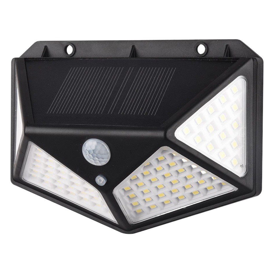 Transfronterizo 100led de cuatro lados lámpara de pared solar al aire libre de inducción del cuerpo humano lámpara solar lámpara de jardín patio lámpara de iluminación