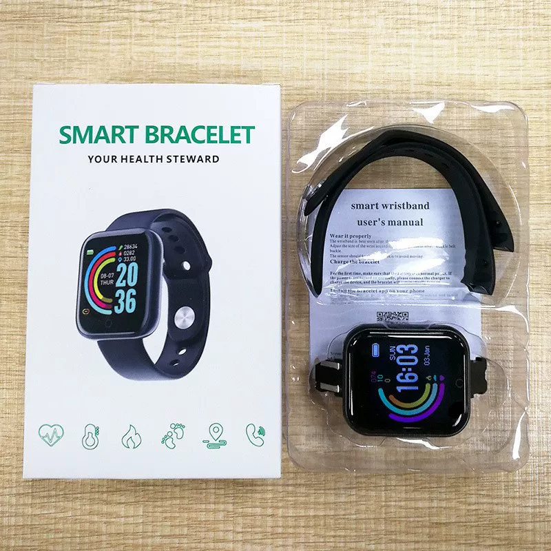 Умные смарт‑часы, отслеживают пульс, измеряют кровяное давление, Bluetooth, для импорта, D20