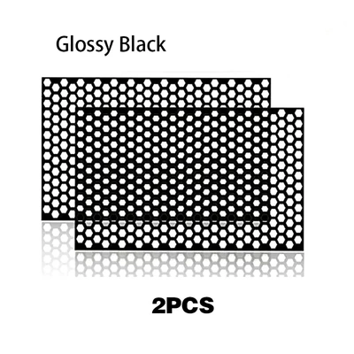 Honeycomb Car Light Stickers Car headlight protective film - glossy-black-2-piece-pack-30cm48cm