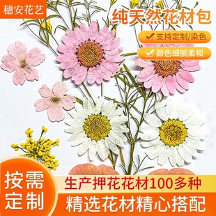Custom Dried Flower Embossed diy Material Bag Dropping Glue Mobile Phone Shell Dried Flower Material Bag Real Flower Embossed Invitation Card Dried Flower