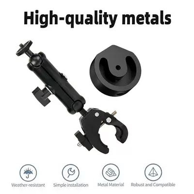 Suitable for 24/25/26 Models, Universal Aluminum Alloy Mounting Adapter for Mini Tripod Bracket Adapter (Roof rack) - black