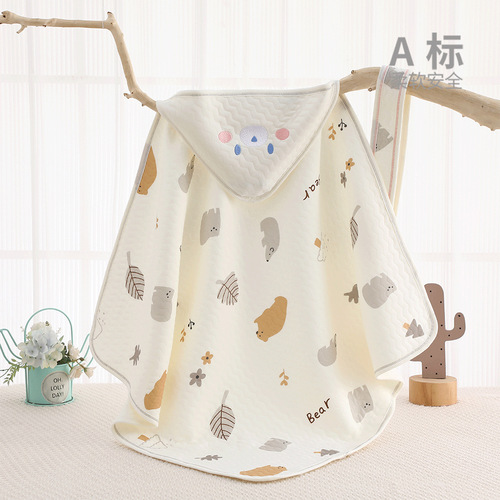 Infant Blanket Three Layers Warm Four Seasons Covering A Class Newborn Products Cartoon Delivery Room Blanket Baby Blanket 