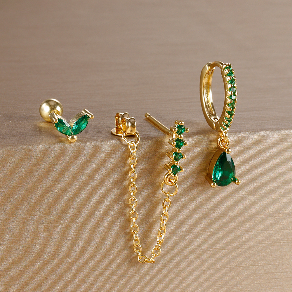 8g Weight Copper Ear Needle Material Drop Earrings, Ear Studs Classification 1 Set Quantity Holiday, Daily Occasion Copper Material Geometric Pattern All Seasons Season Women's Gender Polished Finish Elegant, Sweet, Classic Style Style 1 Set Elegant Sweet Classic Style Geometric Copper Drop Earrings Ear Studs 10
