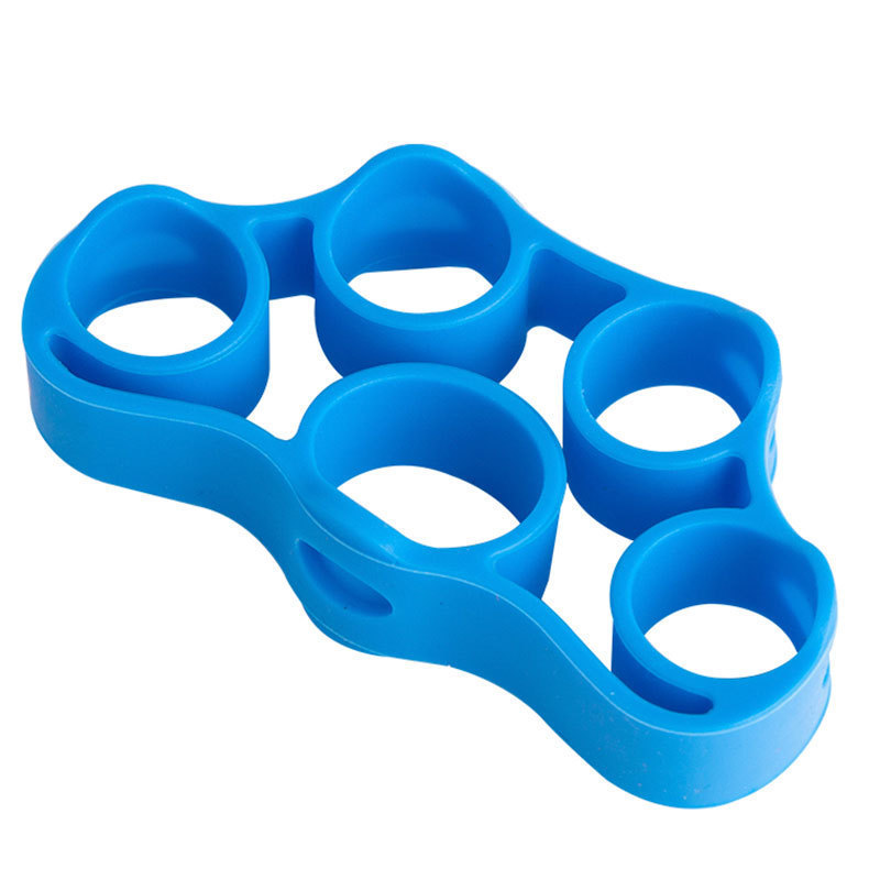 Silicone de cinco dedos entrenador de dedos de entrenamiento de agarre huevo bola de agarre anillo de cinco dedos teclas de rehabilitación conjunto de agarre de fuerza