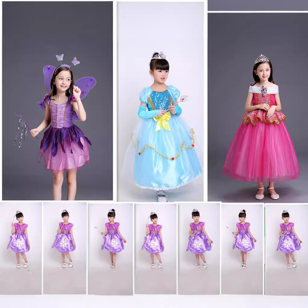 六一儿童演出服cosplay动漫服装化妆 舞会角色扮演服灰姑娘公主裙
