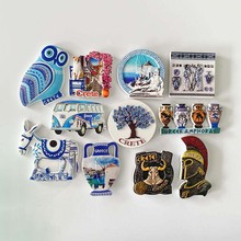 跨境电商源头批发希腊冰箱贴家居装饰品3d彩绘磁吸式旅游纪念品