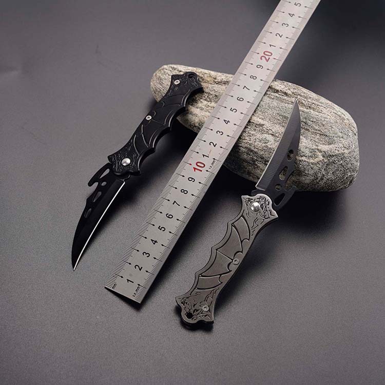 阳江不锈钢钢户外刀全钢小刀迷你折叠刀野营求生便携随身刀可折叠