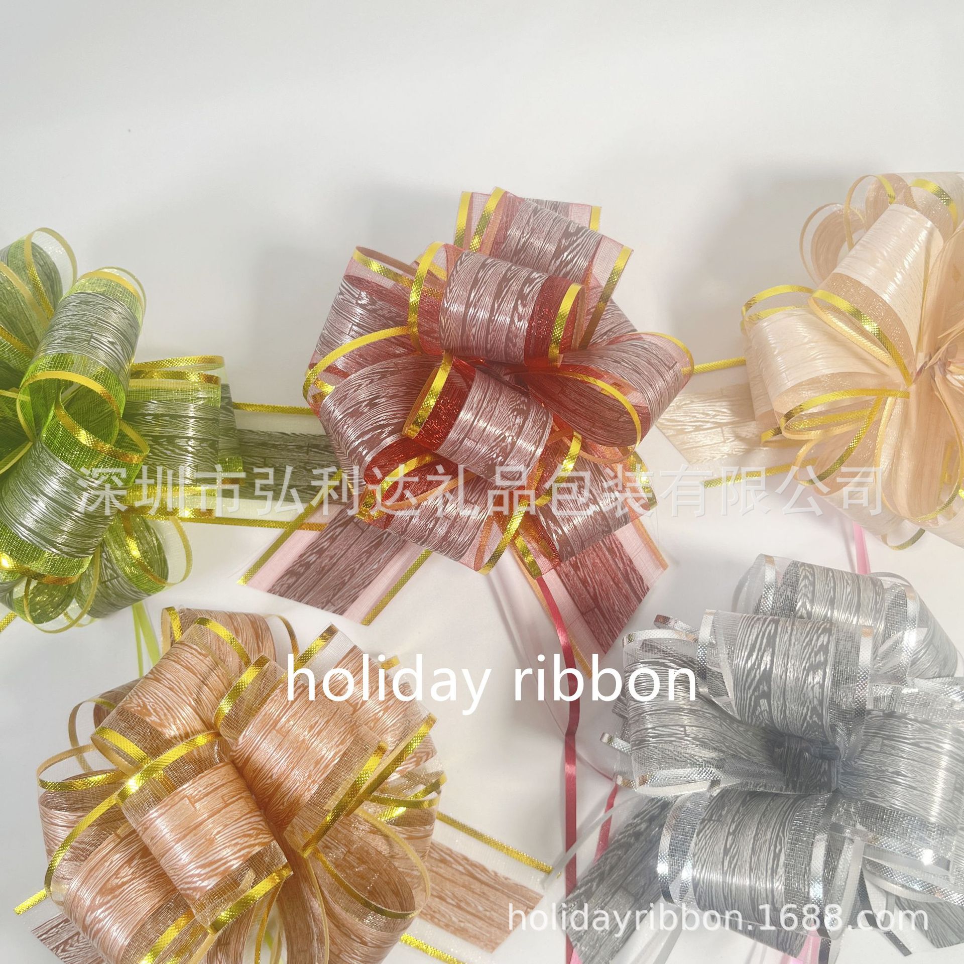 Nuevos materiales de embalaje de flores de bodas de impresión de PP de tamaño grande flores de bolas de arco de flores de mano al por mayor