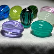 直径12mm库存老料琉璃瓜棱珠隔珠散珠佛珠念珠长瓜珠子DIY配饰配