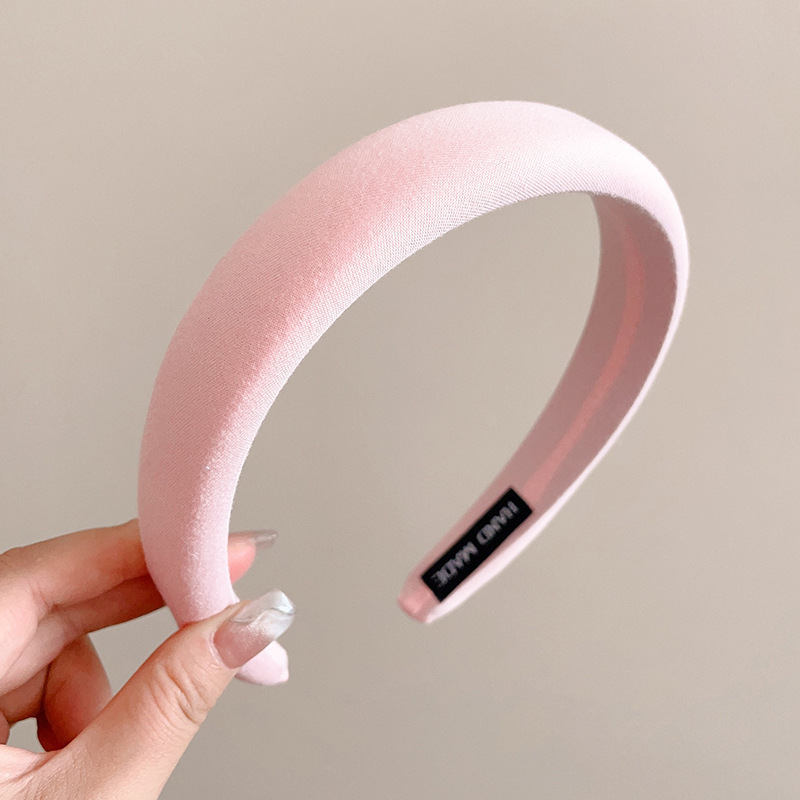 Brazo de cabello negro plegado para mujeres retro francés alto cráneo de borde ancho brazo de cabello de compresión para el cabello Bundle para el cabello fuera de la guarnición universal image 52