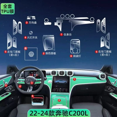 Car interior film: Central Control Film-Tpu High Temperature - 22-26-models-complete-set-without-screen-remarks-configuration