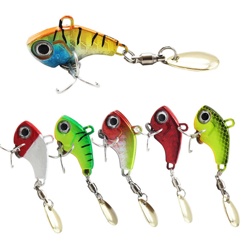 Small whirlwind third generation Luya hard bait iron plate lead fish sequins vibration VIB rotating bearing shore throw long sea bait