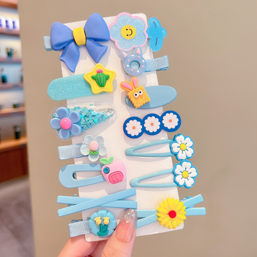 Korean cartoon new children's hairpin summer little girl hairpin cute girl hairpin hairpin net celebrity hair accessories