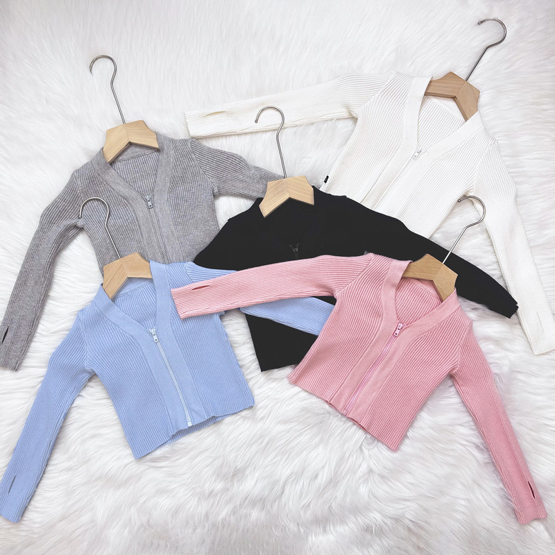 Children's dance clothing cardigan sweater, girls' zip-up jacket for dancing, autumn and winter Chinese ballet shawl sweater set