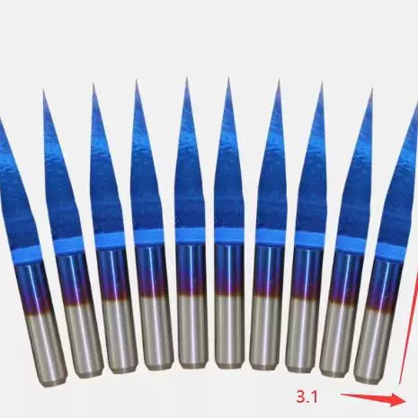 3.175平底尖刀 量大详谈 雕刻机刀具电脑雕刻刀批发工厂  厂家