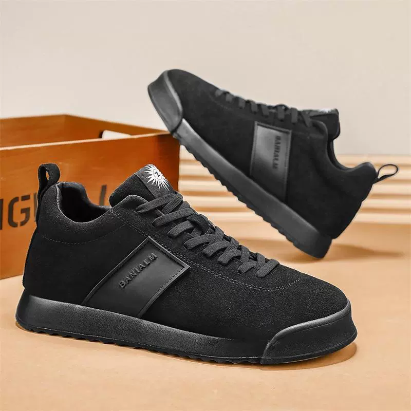 2025 новые модные универсальные трендовые кроссовки на шнуровке однотонные повседневные для работы на улице молодежные в корейском стиле мужские