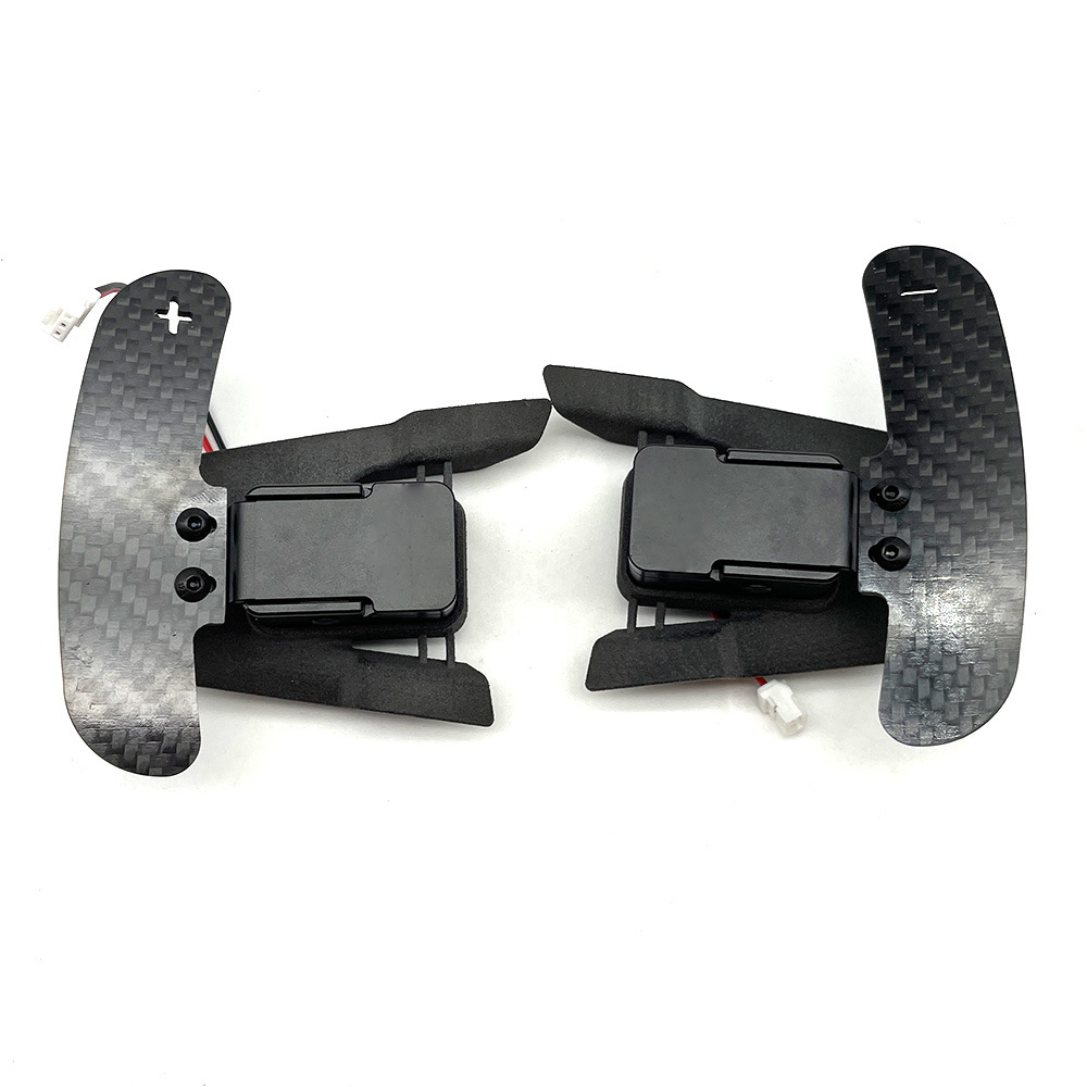 (2개) VW 골프 7 7.5 GOLF7 | 7.5 GTI 스포츠 스티어링 휠 실제 탄소 섬유 마그네틱 패들에 적합