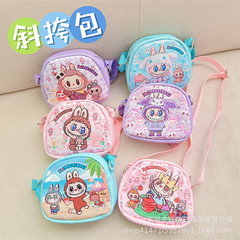 布の斜めのバッグの半円のショルダーバッグの子供の小さいリュックサックのショルダーバッグのカピバラのカピバラのカピバラの斜めのバッグ