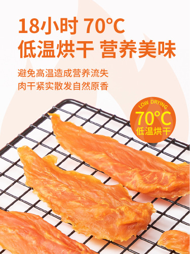 Crazy Puppy Snacks Chicken Jerky Pet Chicken Breast Jerky Teddy Corgi Puppy Small Dog Teething Stick