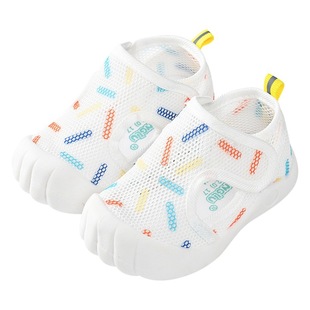 Summer toddler shoes men and women baby soft bottom 0 -- 3 years old baby shoes breathable cartoon non-slip anti-kick children soft bottom card