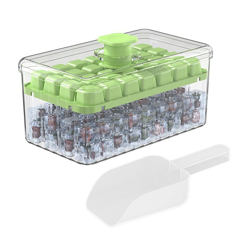 国境を越えた食品グレードの冷凍アイスキューブモデル製氷皿プレスアイスキューブ型製氷皿蓋付き自家製冷凍製氷皿|undefined