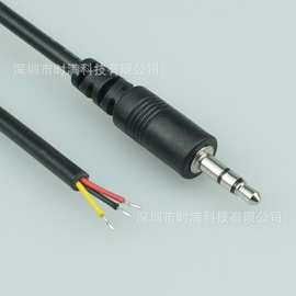 生产3.5mm音频线AUX公单头单声道立体声对录线耳机连接线