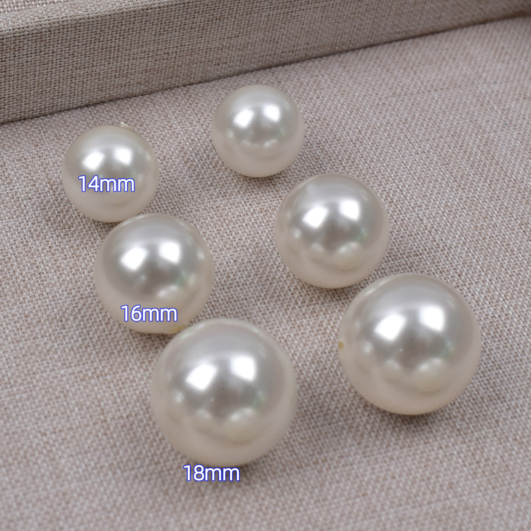 現物天然南洋貝殻真珠3-18mm白色真円diyアクセサリー半穴貝珠散珠卸売り