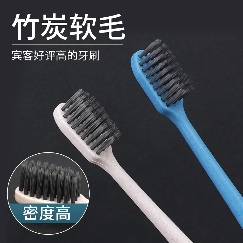 Soft Film Corn Stalk Independent Packaging Hotel-Specific Disposable Toothbrush with Toothpaste for Home Use