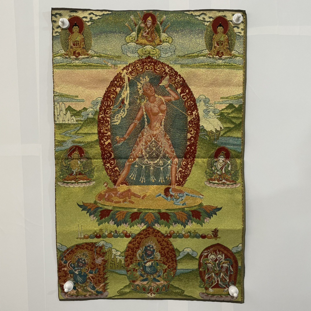 관음보살을 수 놓은 탕카 (125275)