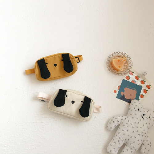 Children's bag  spring and summer new Korean puppy chest bag handsome little boy crossbody bag baby canvas coin purse
