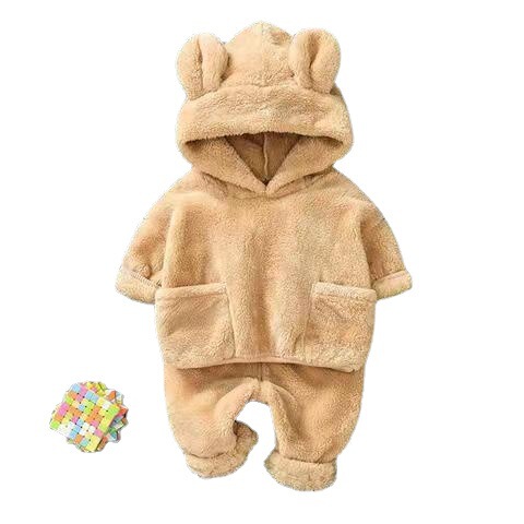 Children's clothing for girls, autumn and winter outfits for cute baby girls, padded outerwear for infants aged 0-1-2-3 years, princess baby sets