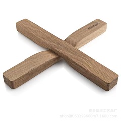 クリエイティブ木製十字型鍋マット家庭用レストランポータブル鍋マット角型木製磁気吸引鍋ベース