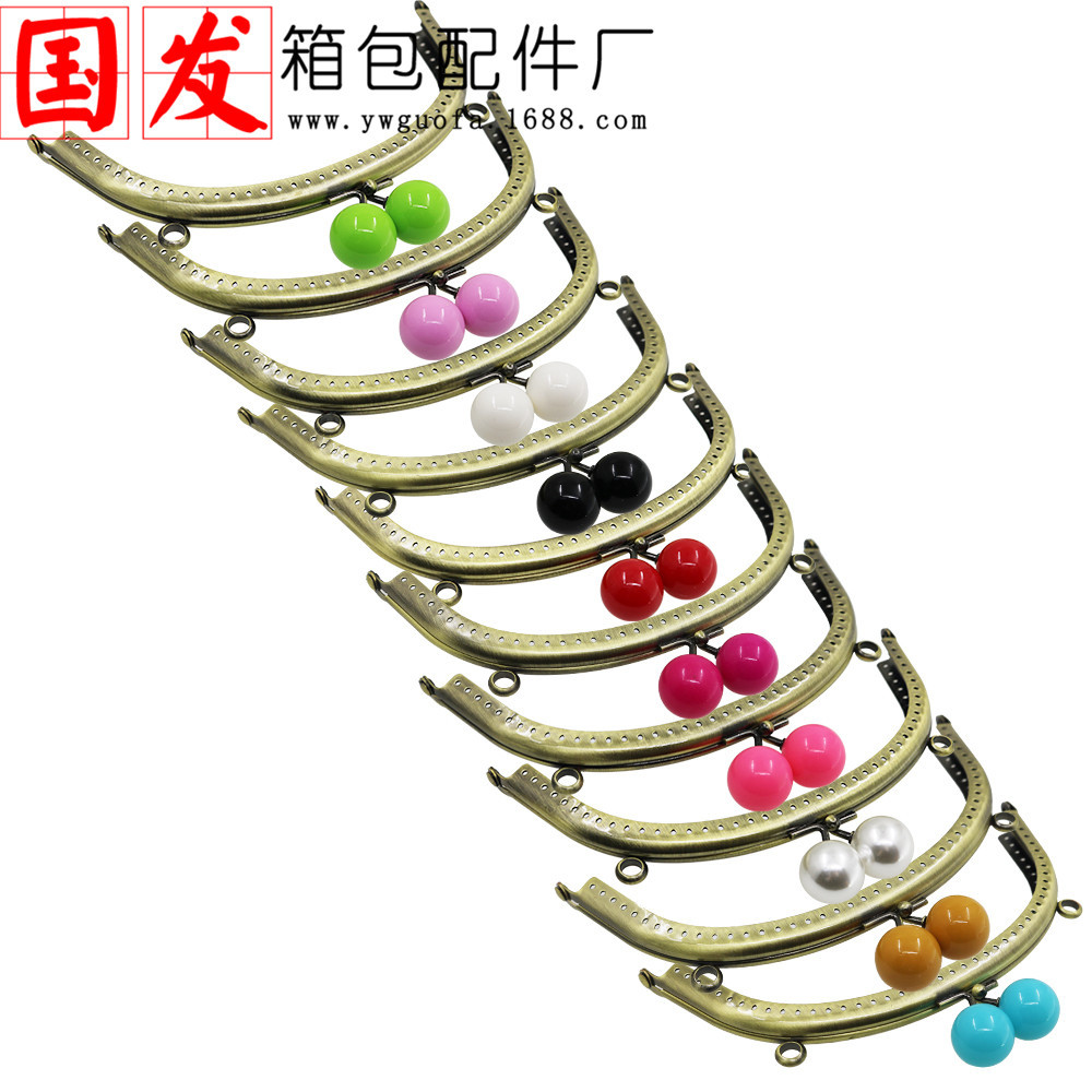 16,5cm arco de cara lisa cabeza de caramelo oro al por mayor 20MM cabeza de perlas de color de caramelo bronce 24 colores opcionales