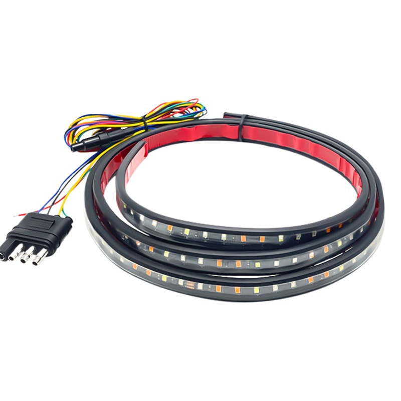 Source factory car trunk pickup light multi-function warning light rear brake streamer light car modification